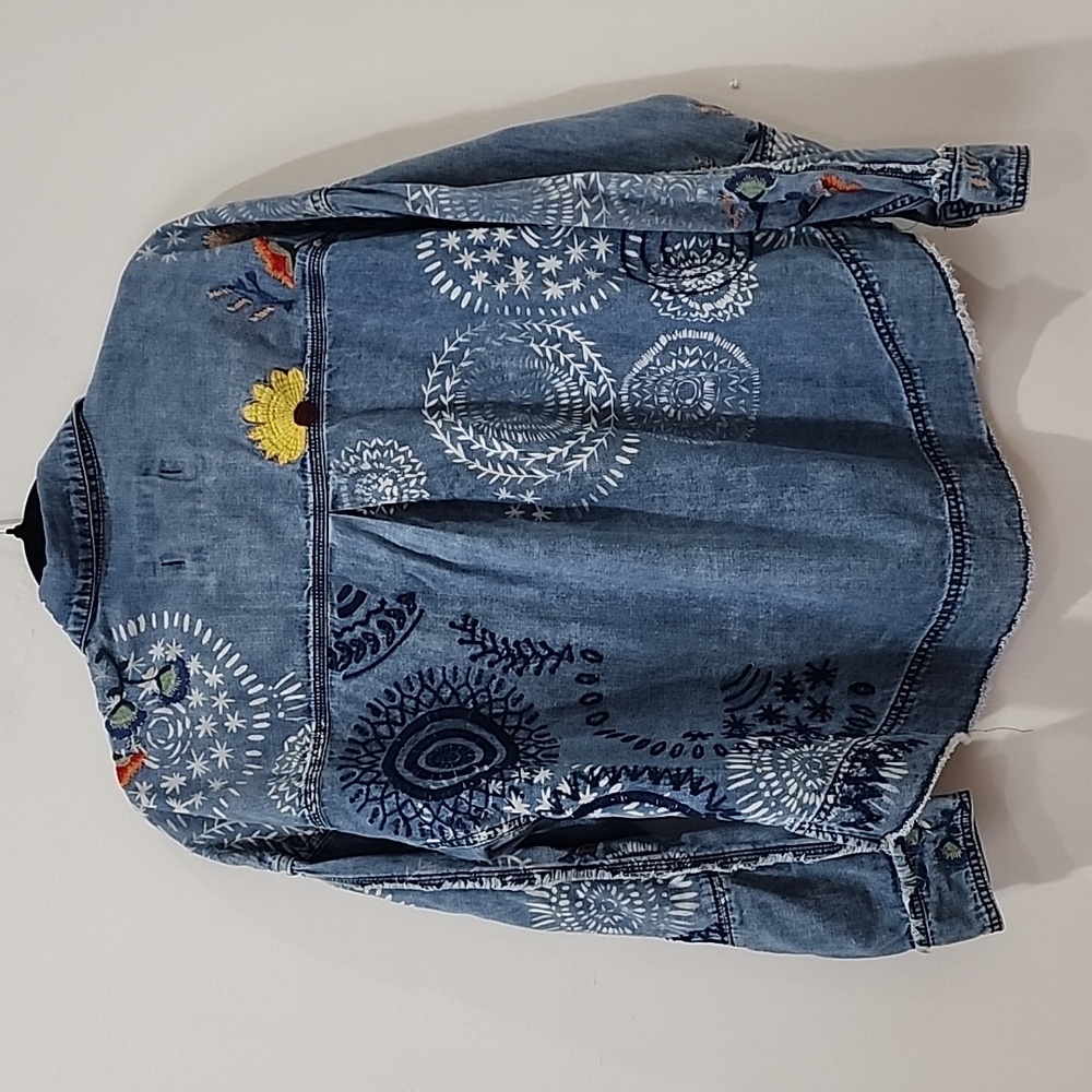 Free People Marrakesh Embroidered Denim Top - Picture 8 of 16